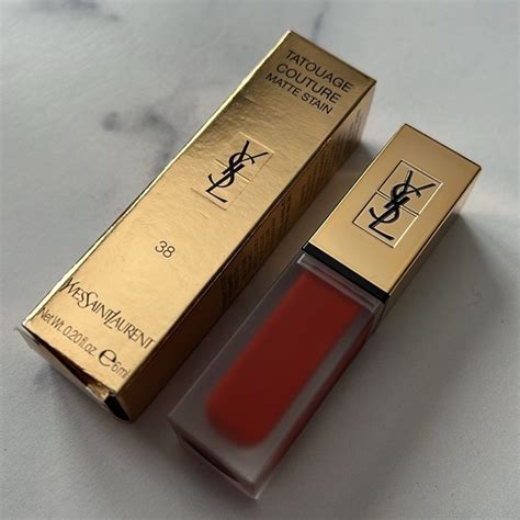 ysl 38 chili spirit|Yves Saint Laurent Tatouage Couture Matte Stain color 38 Chili .